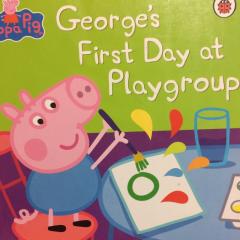George's first day at playgroup