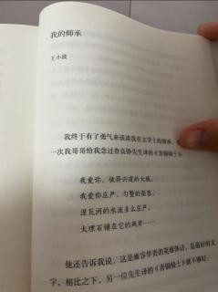 448 表妹读书｜《我的师承》王小波