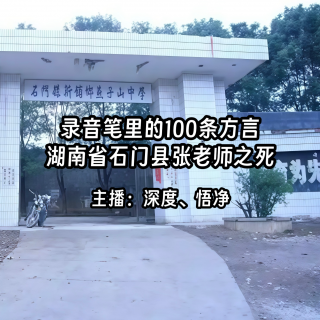 31.录音笔里的100条方言：湖南省石门县张老师之死