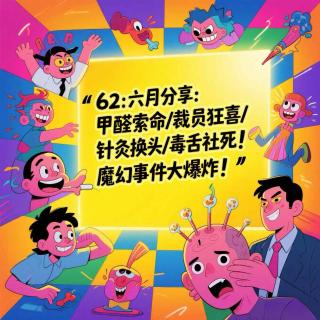 62：六月分享｜甲醛索命/裁员狂喜/针灸换头/毒舌社死！魔幻事件大爆炸！