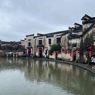 248 |宏村| 青砖小瓦马头墙 - 天井、三雕、水圳和徽派建筑的细节