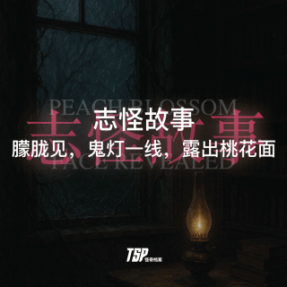 志怪故事：朦胧见，鬼灯一线，露出桃花面