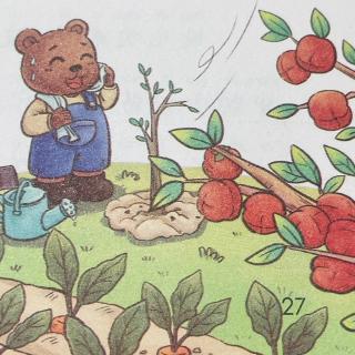 睡前故事3087《彩虹滑梯》之《波波熊植树》