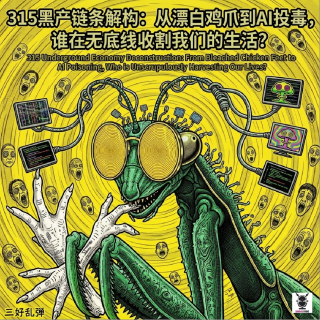 三好乱弹 - 315黑产链条解构：从漂白鸡爪到AI投毒，谁在无底线收割我们的生活